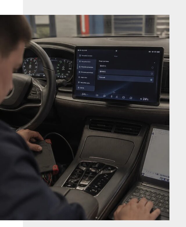 Русификация автомобиля BYD HAN для эксплуатации в Темрюке